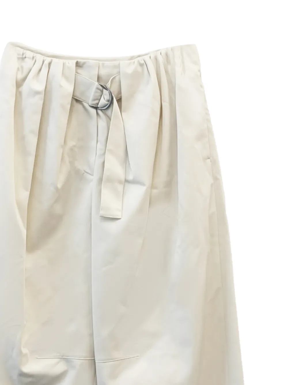 LOEWE belted pleated trousers Beige
