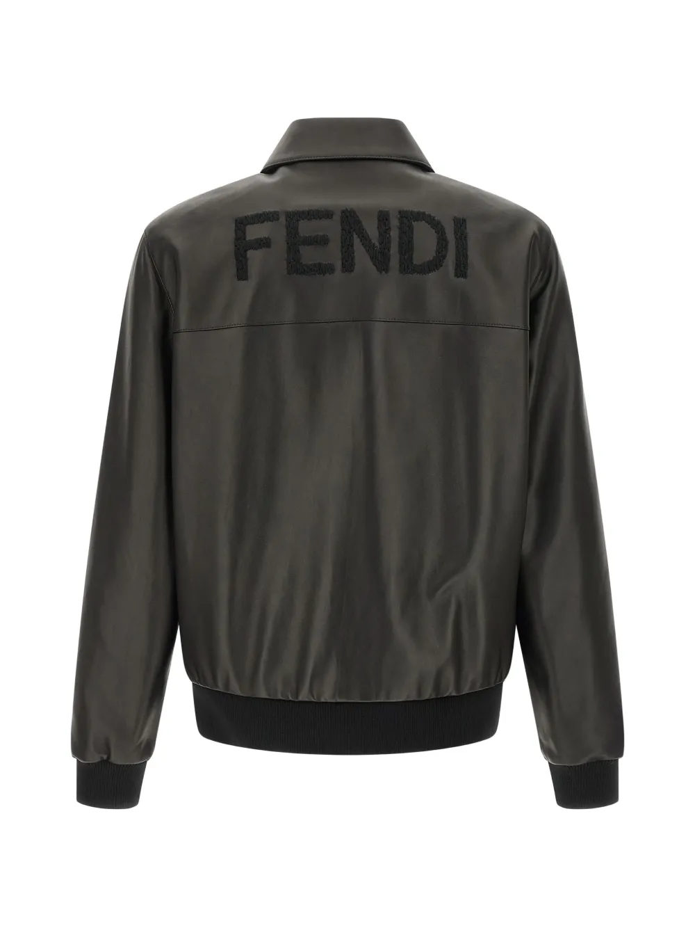 FENDI leather blouson jacket Zwart