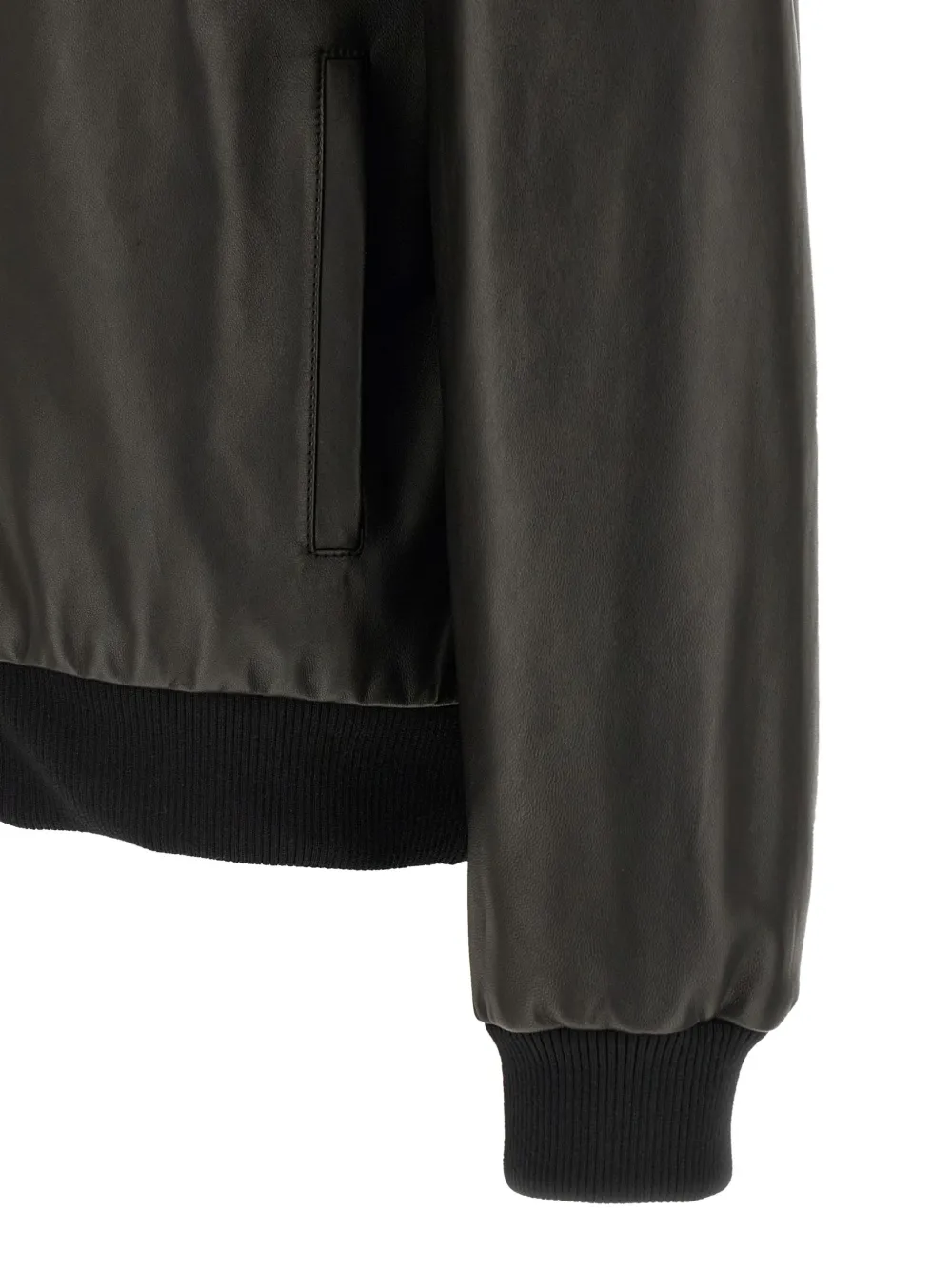 FENDI leather blouson jacket Zwart