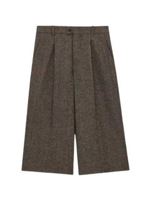 Saint Laurent culottes in herringbone wool