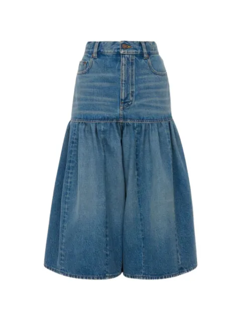 Chloé high-rise balloon bermuda shorts in denim