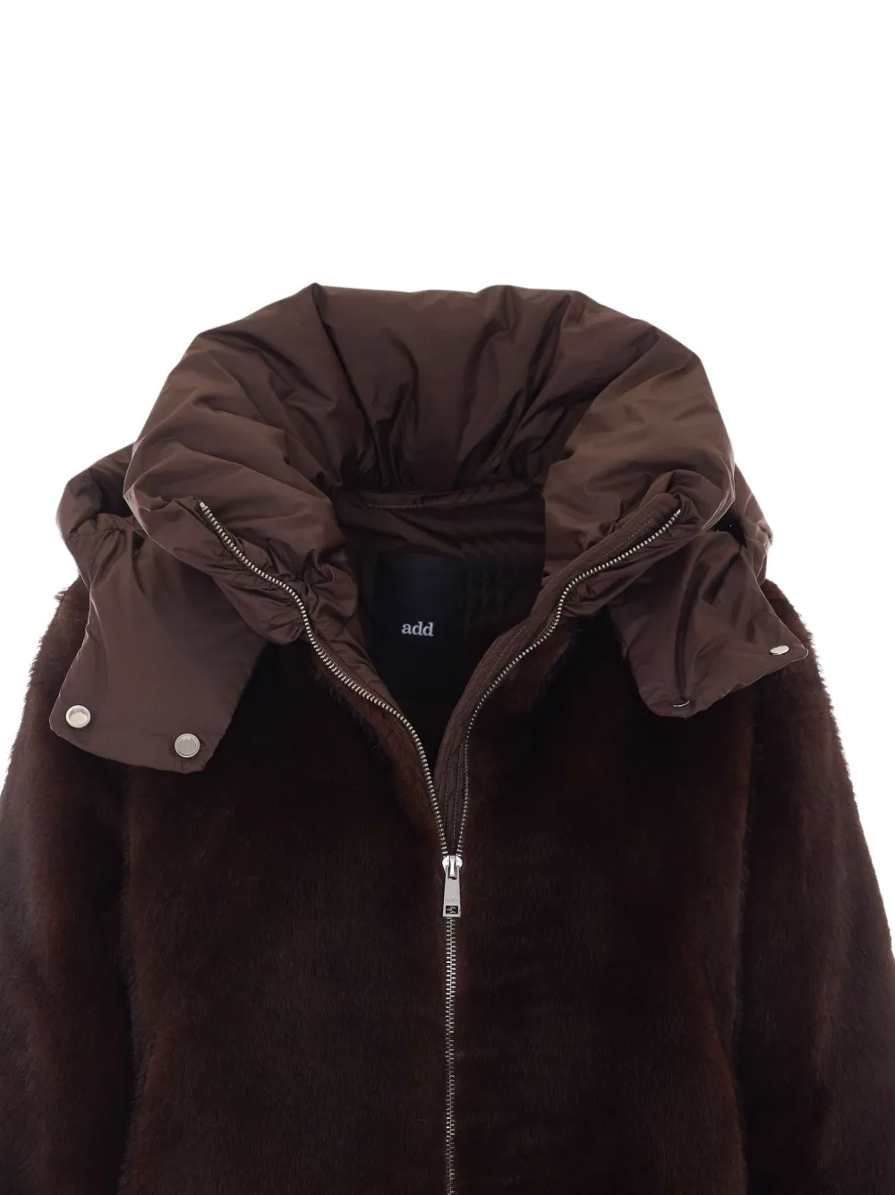 Add faux-fur hooded jacket Bruin