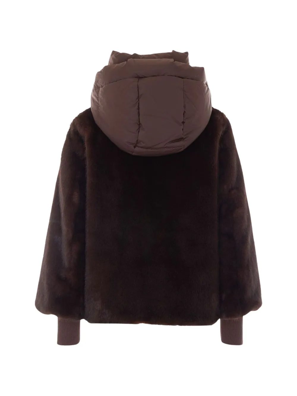 Add faux-fur hooded jacket Bruin