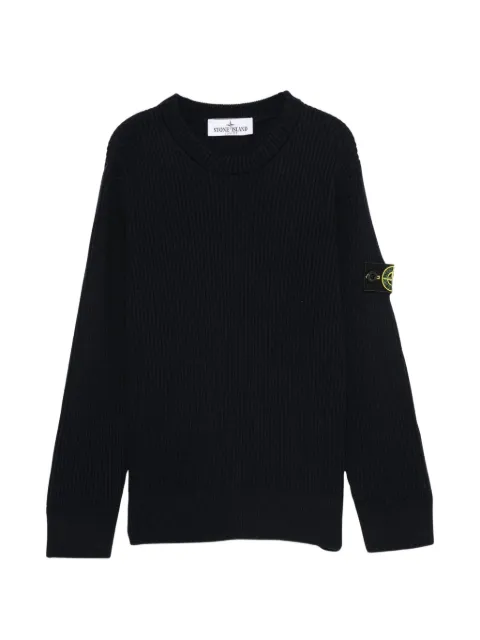 Stone Island Junior suéter con parche del logo