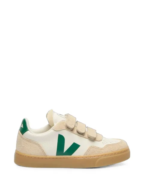 VEJA Kids V-90 touch-strap leather sneakers