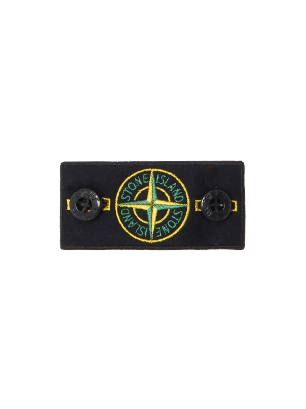 Stone Island Junior Geribbelde trui met Compass-patch Wit