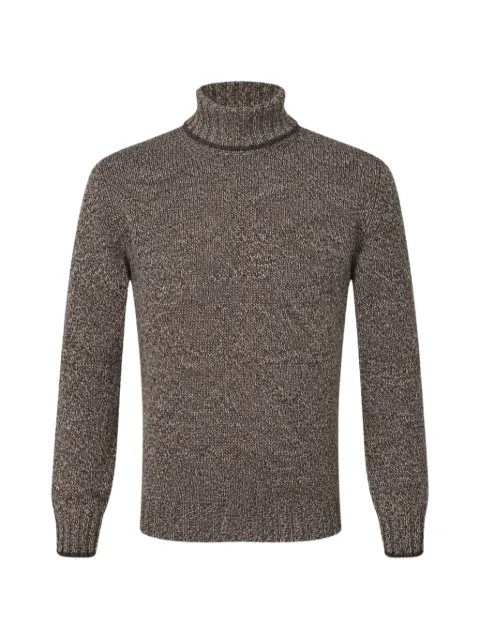 Gran Sasso roll-neck marl-knit sweater
