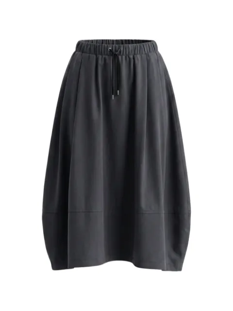Gran Sasso drawstring-waist pleated midi skirt