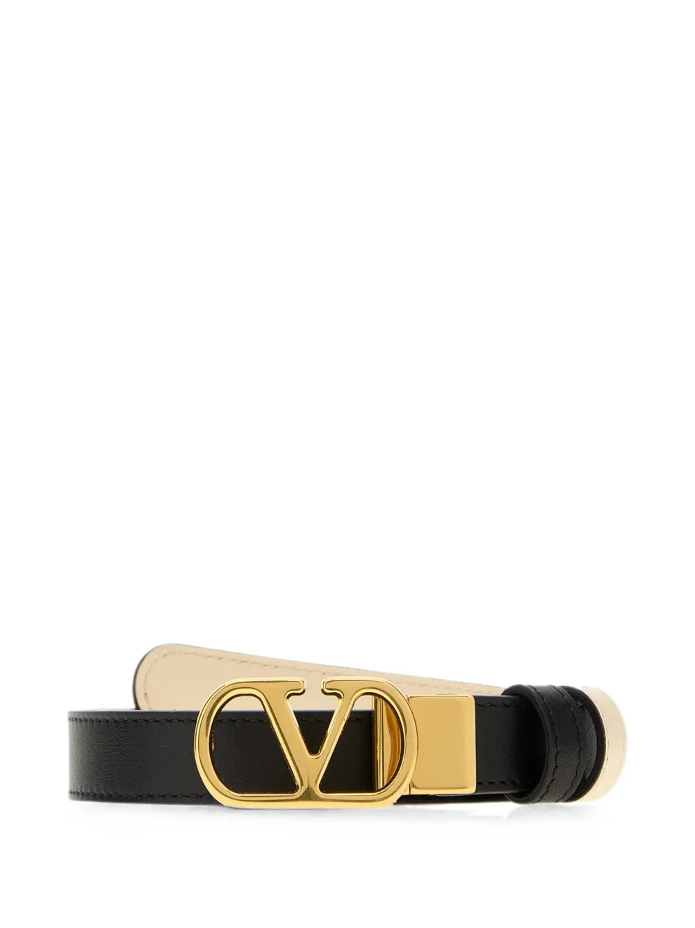 Valentino Garavani VLogo Signature leather belt - Nero
