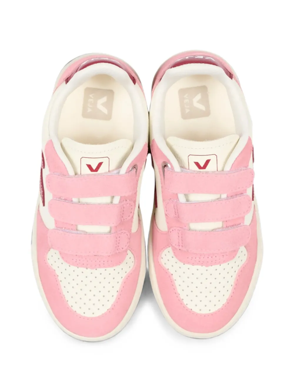 VEJA Kids V-10 sneakers met klittenband Wit