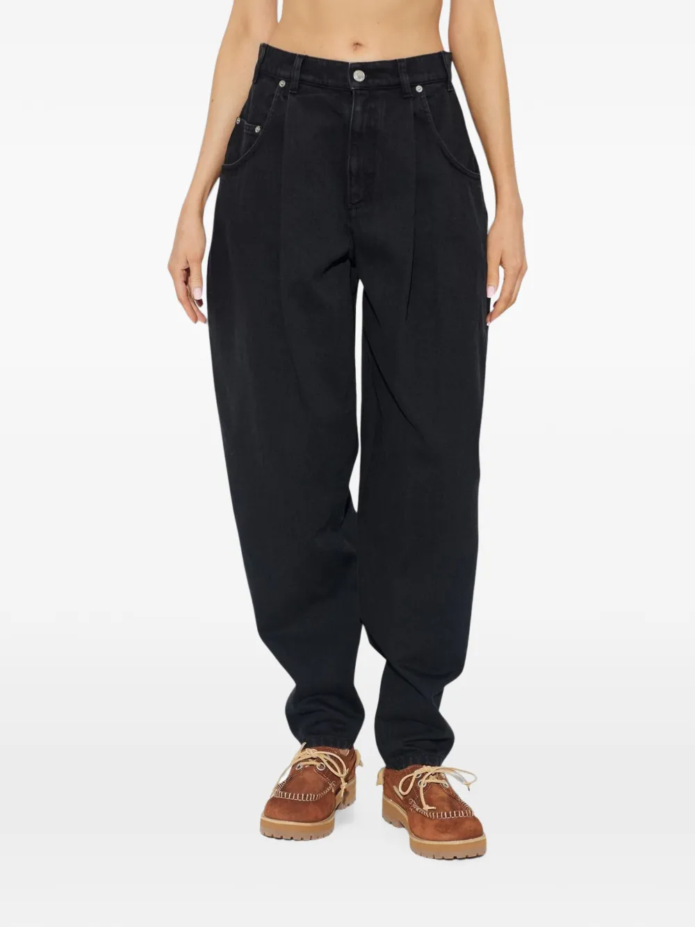 Moschino Jeans met details Zwart