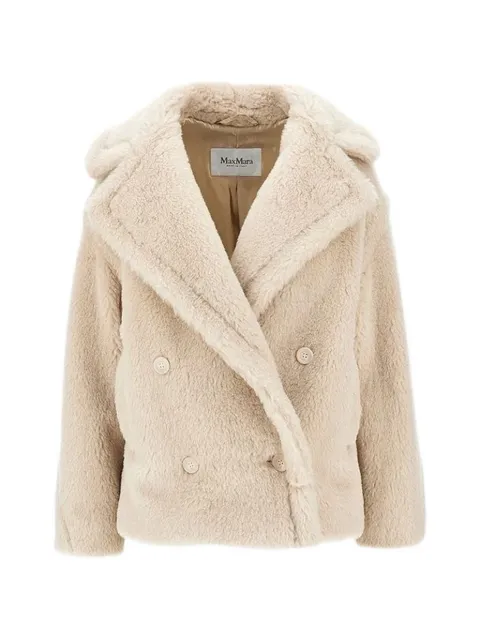 Max Mara Teddy faux-fur double-breasted jacket