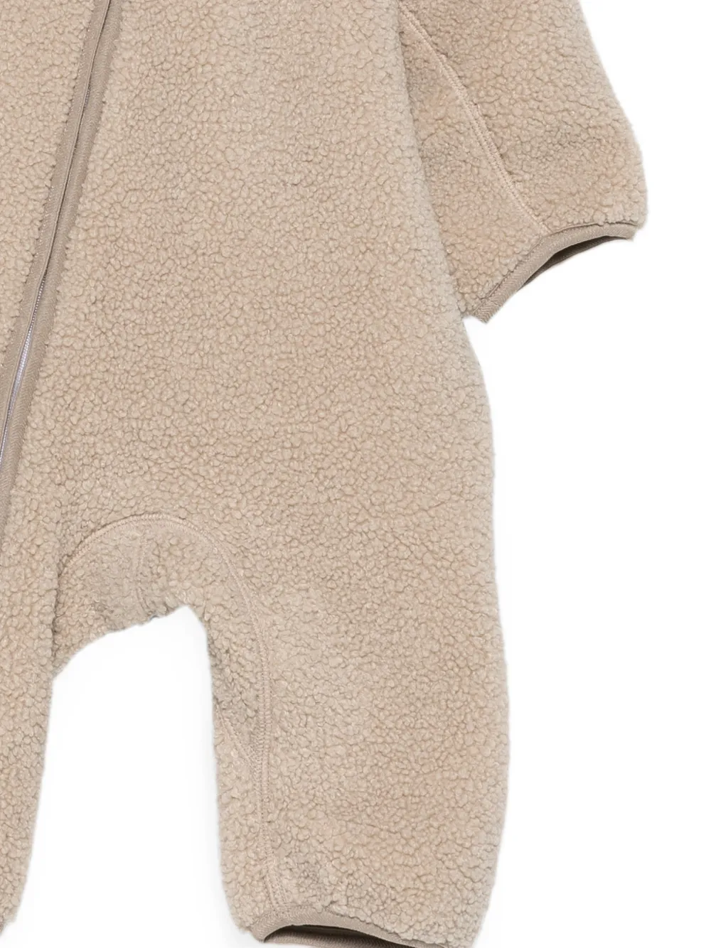 K Way Kids Onesie met fleece textuur en capuchon Beige