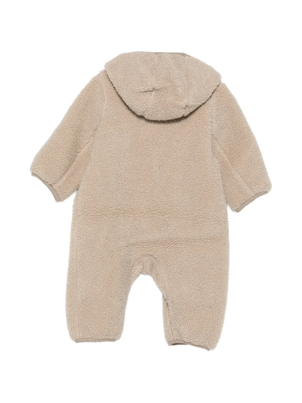 K Way Kids Onesie met fleece textuur en capuchon Beige