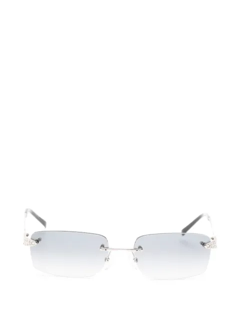 Bvlgari Pre-Owned rhinestone-embellished rimless sunglasses