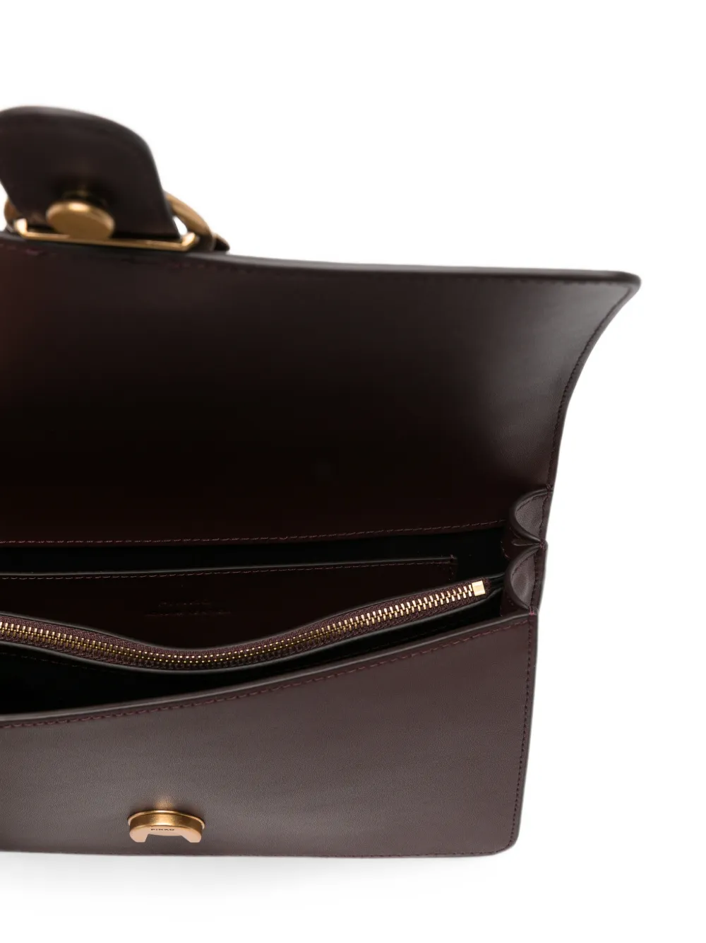 PINKO Kleine Love One Classic schoudertas met studs Bruin