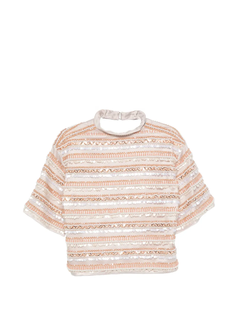 DUNESI Leonor bead-embellished blouse