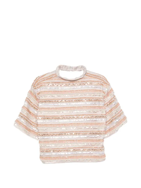 DUNESI Leonor bead-embellished blouse