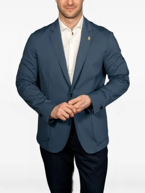 Tombolini logo-plaque single-breasted blazer