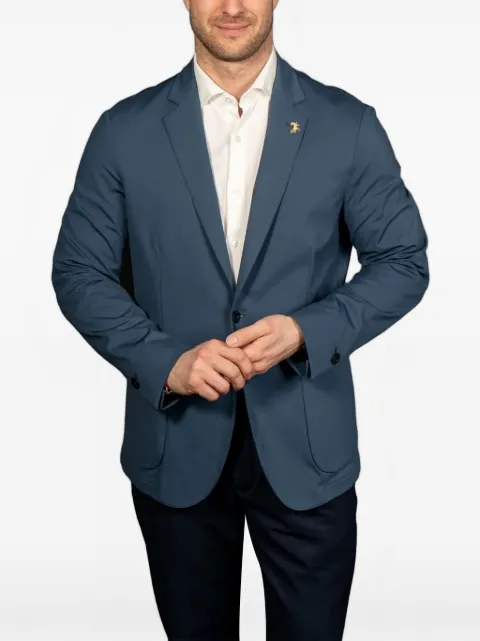 Tombolini logo-plaque single-breasted blazer