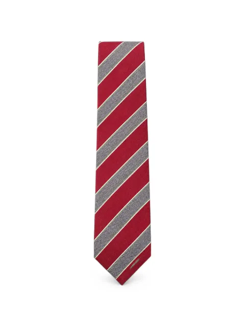 Tombolini diagonal-stripe silk-blend tie