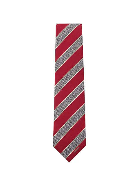Tombolini diagonal-stripe silk-blend tie