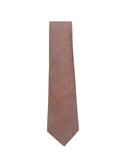 Tombolini geometric-print pointed-tip tie