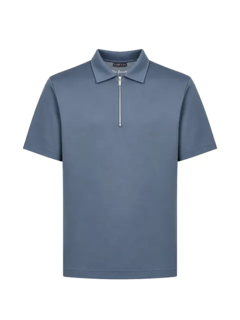 Tombolini quarter-zip short-sleeve polo shirt