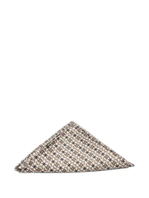 Tombolini horsebit-print pocket square