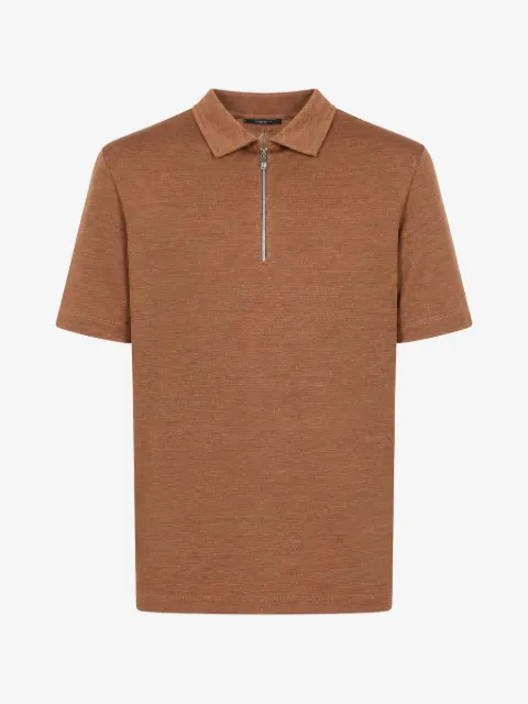 Tombolini quarter-zip polo shirt