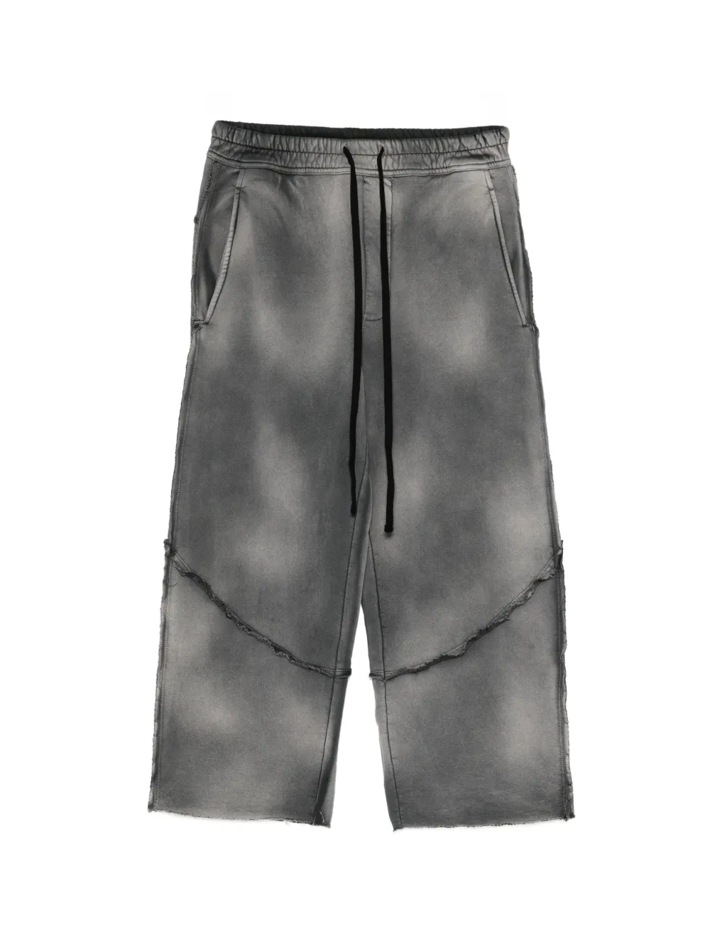 Thom Krom faded-effect raw-cut track pants