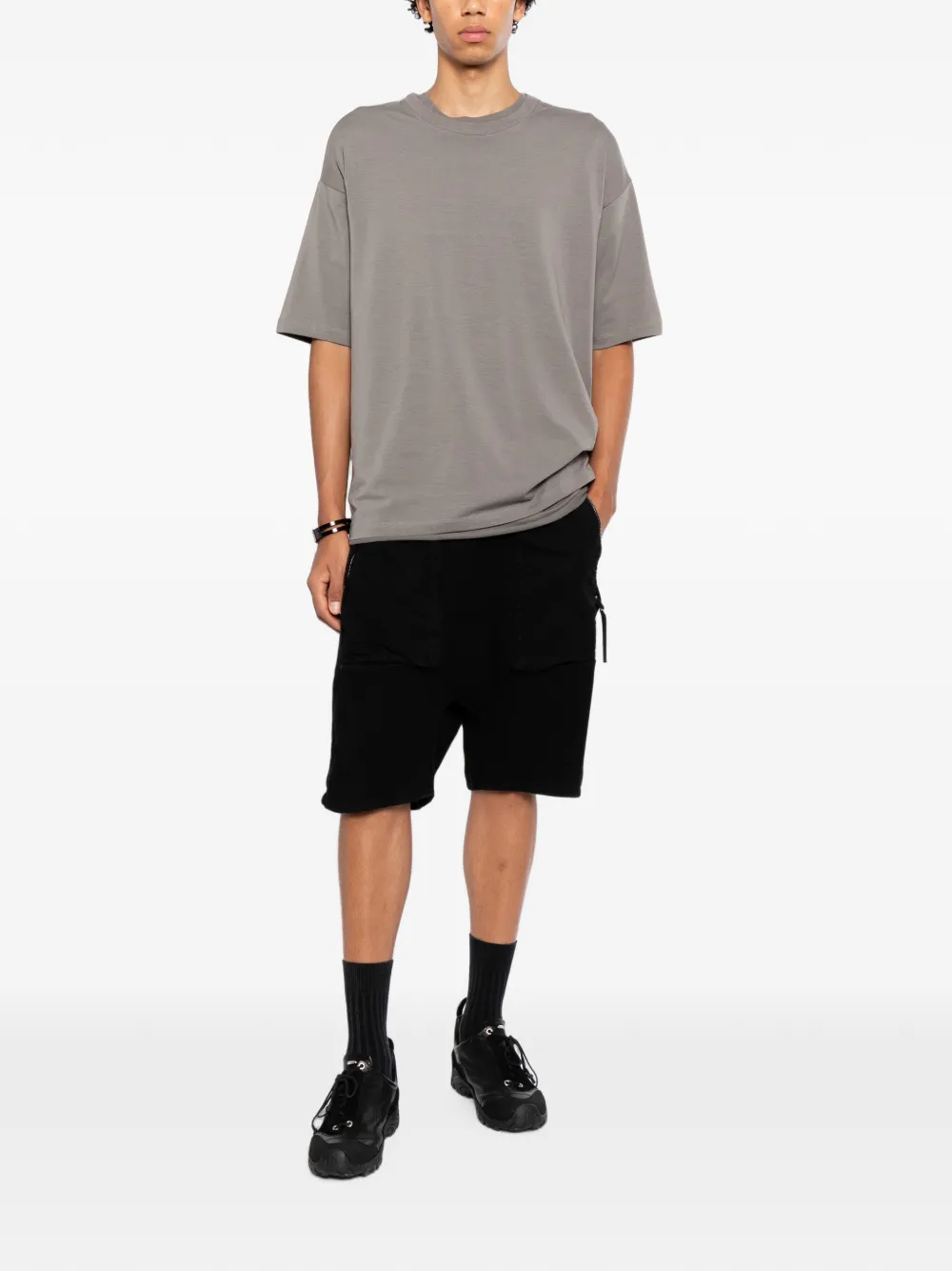 Thom Krom T-shirt met verlaagde schouders Grijs