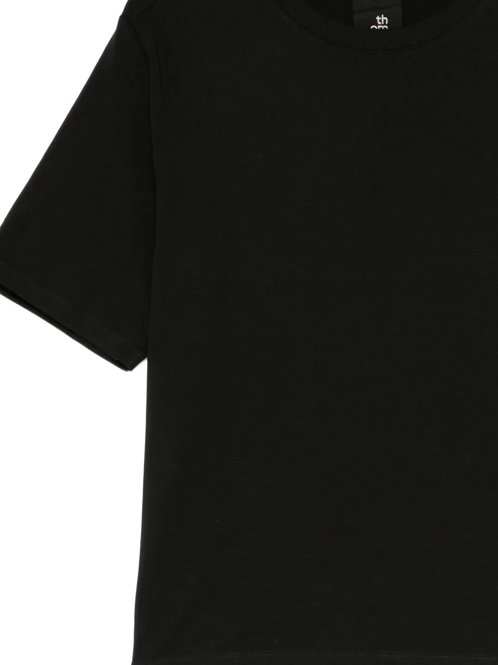 Thom Krom T-shirt met ronde hals en borduurwerk Zwart