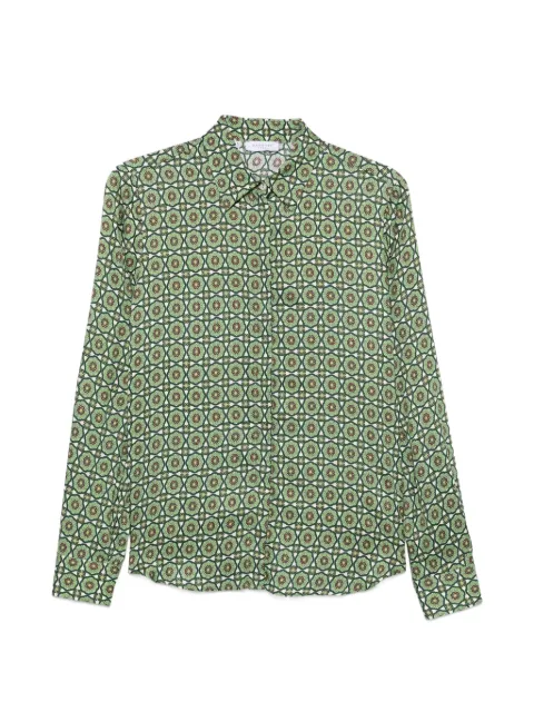 ZANETTI camisa con estampado geométrico
