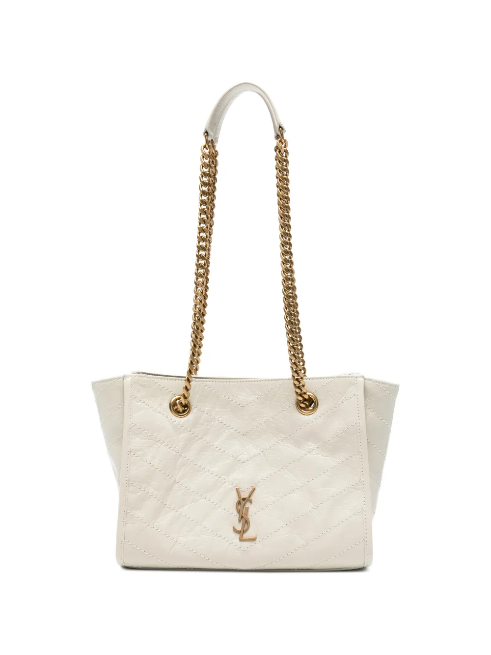 Saint Laurent Borsa a spalla Niki trapuntata - Toni neutri