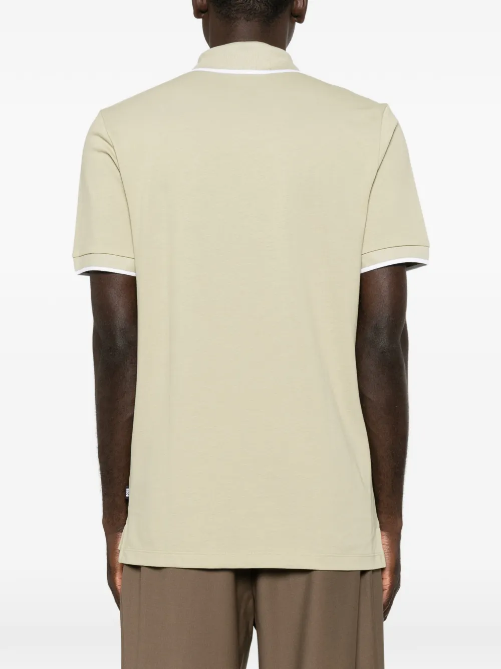 BOSS Parlay 190 poloshirt met logoprint Groen
