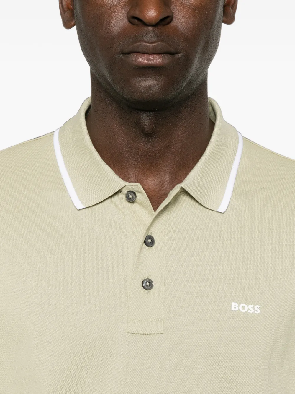 BOSS Parlay 190 poloshirt met logoprint Groen