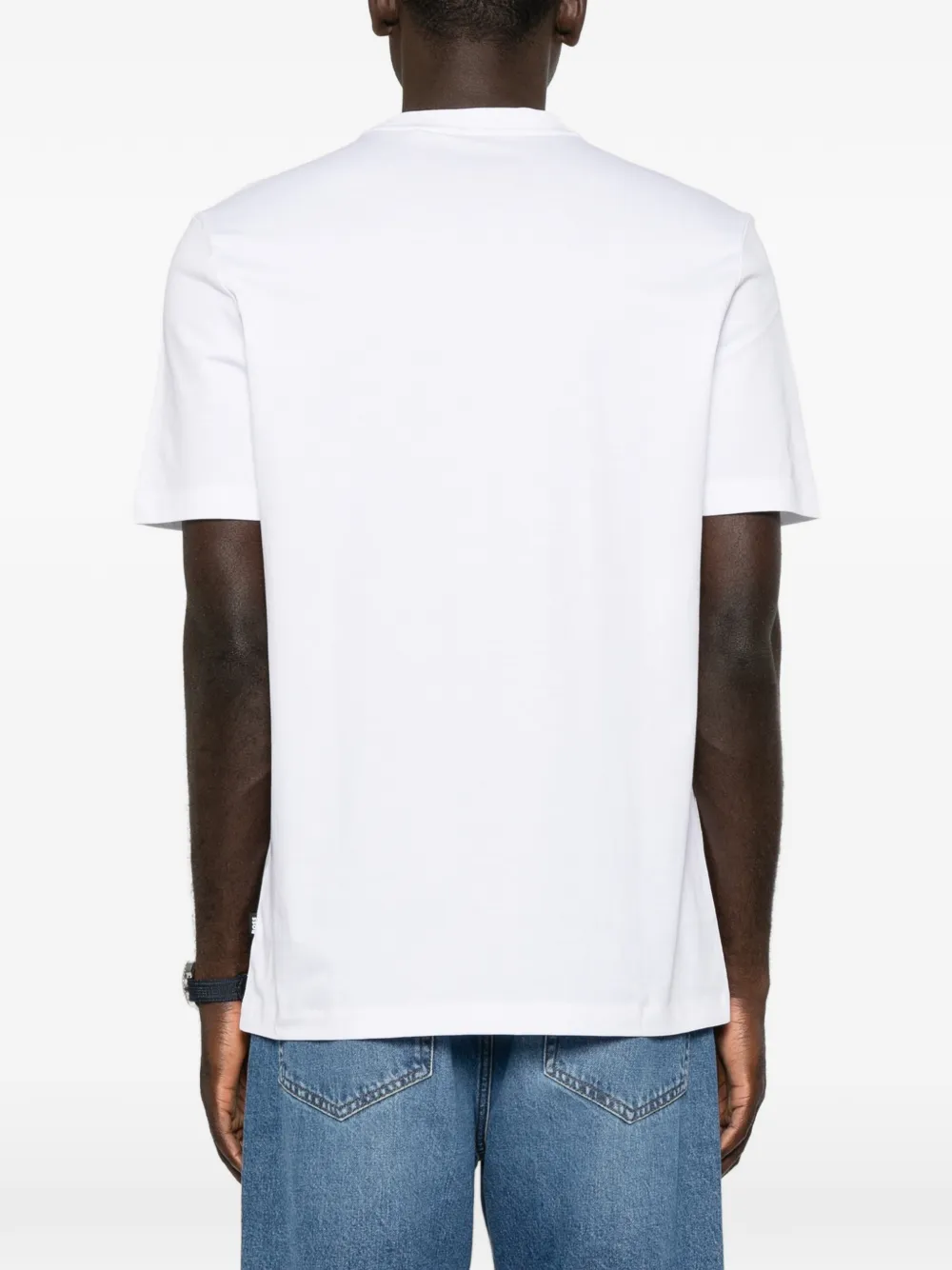 BOSS C-Thompson T-shirt met logopatch Wit