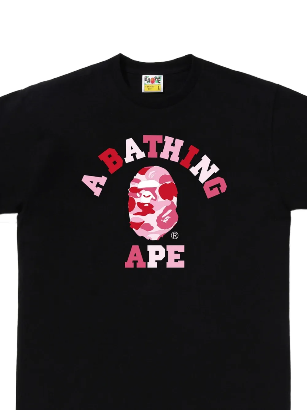 A BATHING APE-Head T-shirt Zwart