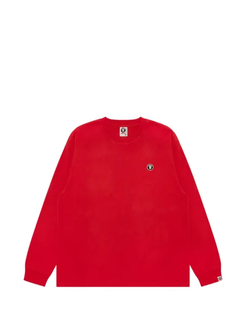 AAPE BY *A BATHING APE® moonface-patch long-sleeved T-shirt