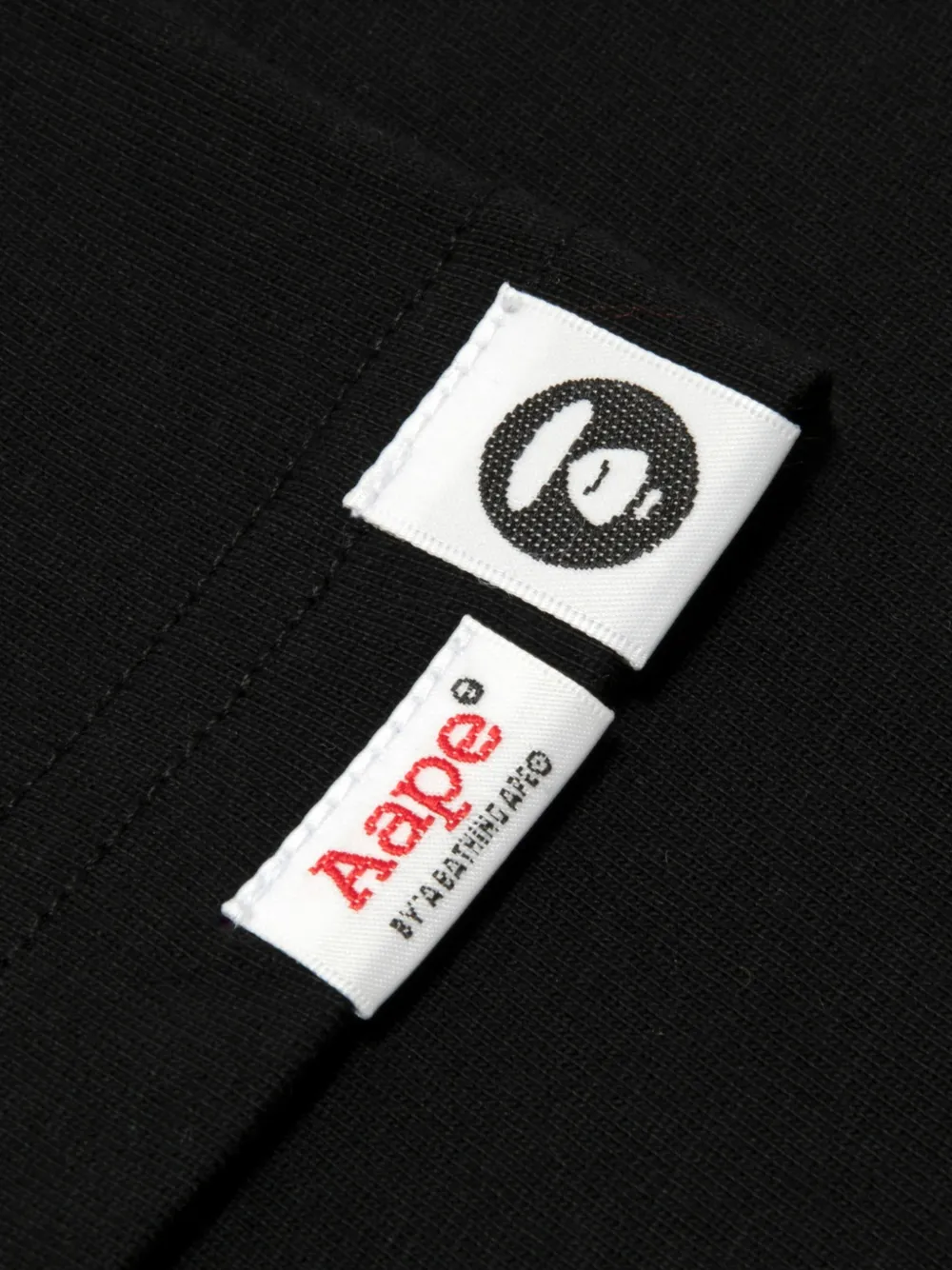 AAPE BY *A BATHING APE AAPEUNVS T-shirt met logo-print Zwart