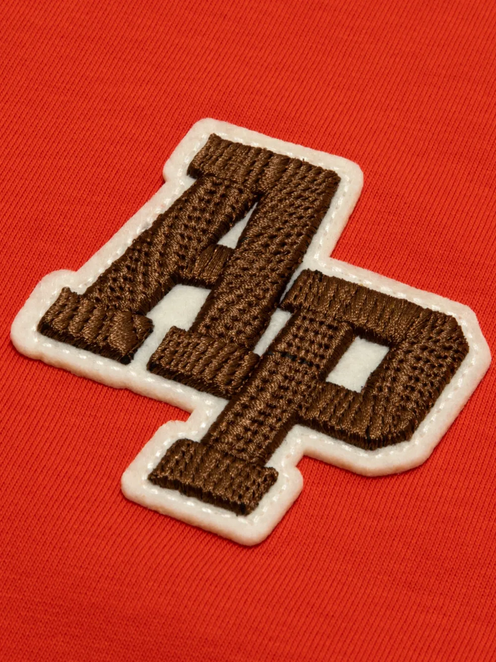 AAPE BY *A BATHING APE T-shirt met logopatch Oranje