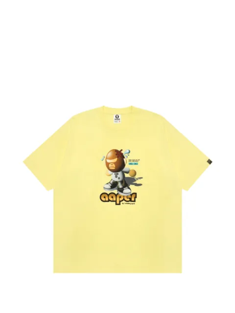 AAPE BY *A BATHING APE® playera Moonface con estampado gráfico