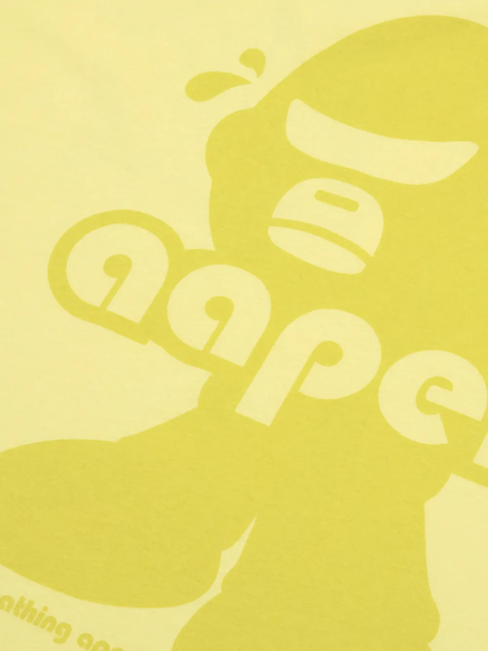 AAPE BY *A BATHING APE Moonface T-shirt met grafische print Geel