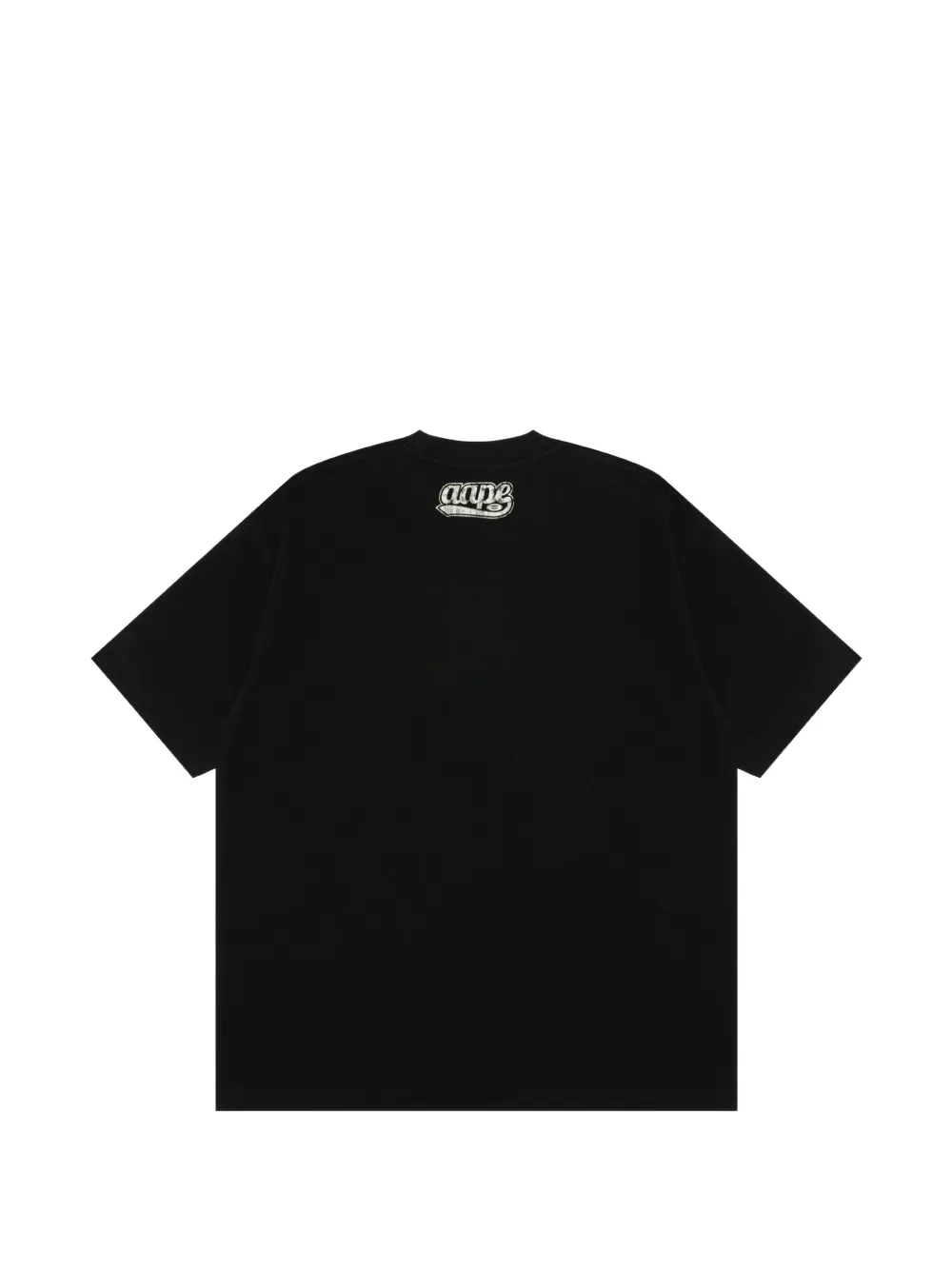 AAPE BY *A BATHING APE T-shirt met ronde hals Zwart