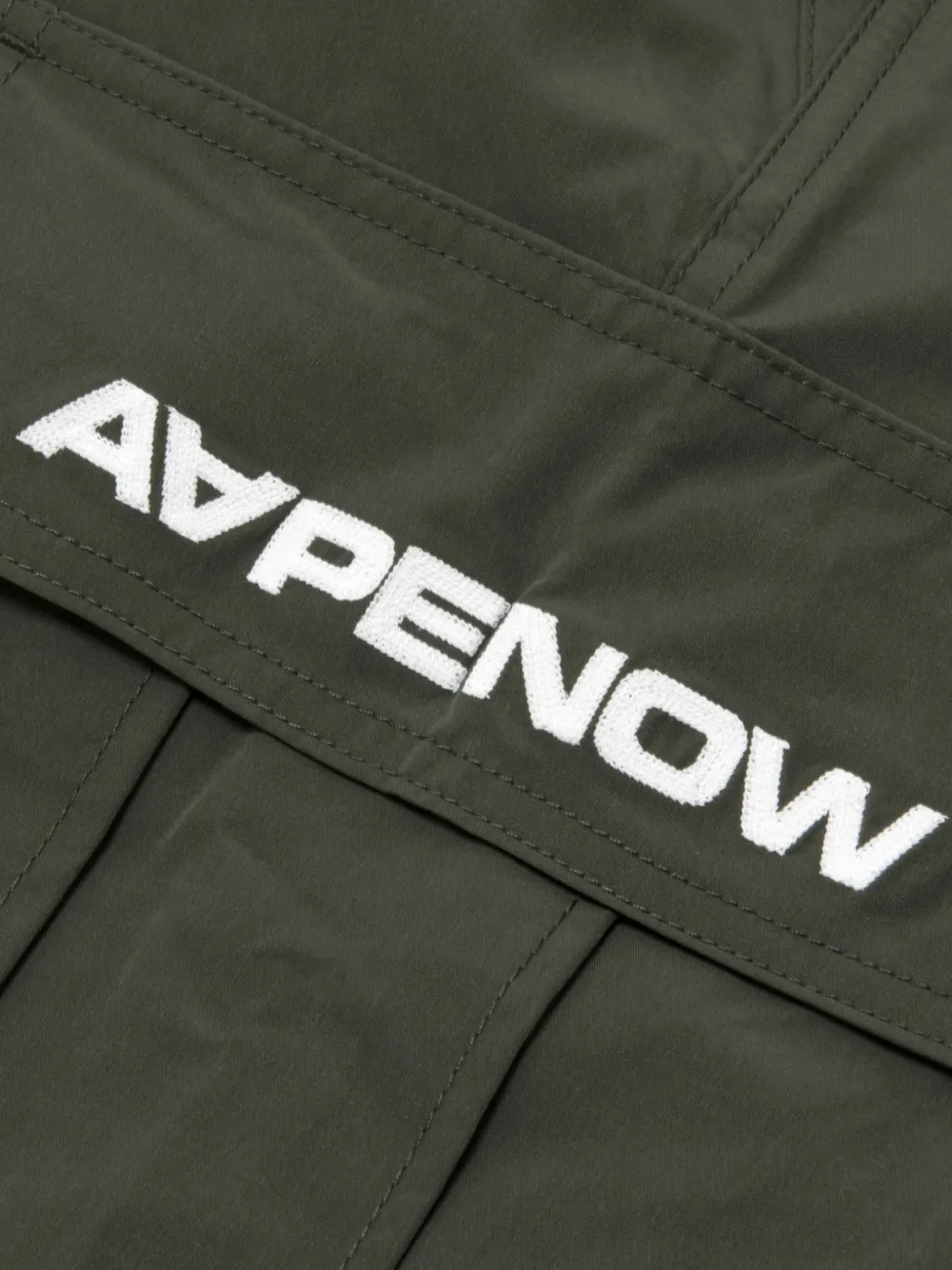 AAPE BY *A BATHING APE Trainingsbroek met toelopende pijpen en logoprint Grijs