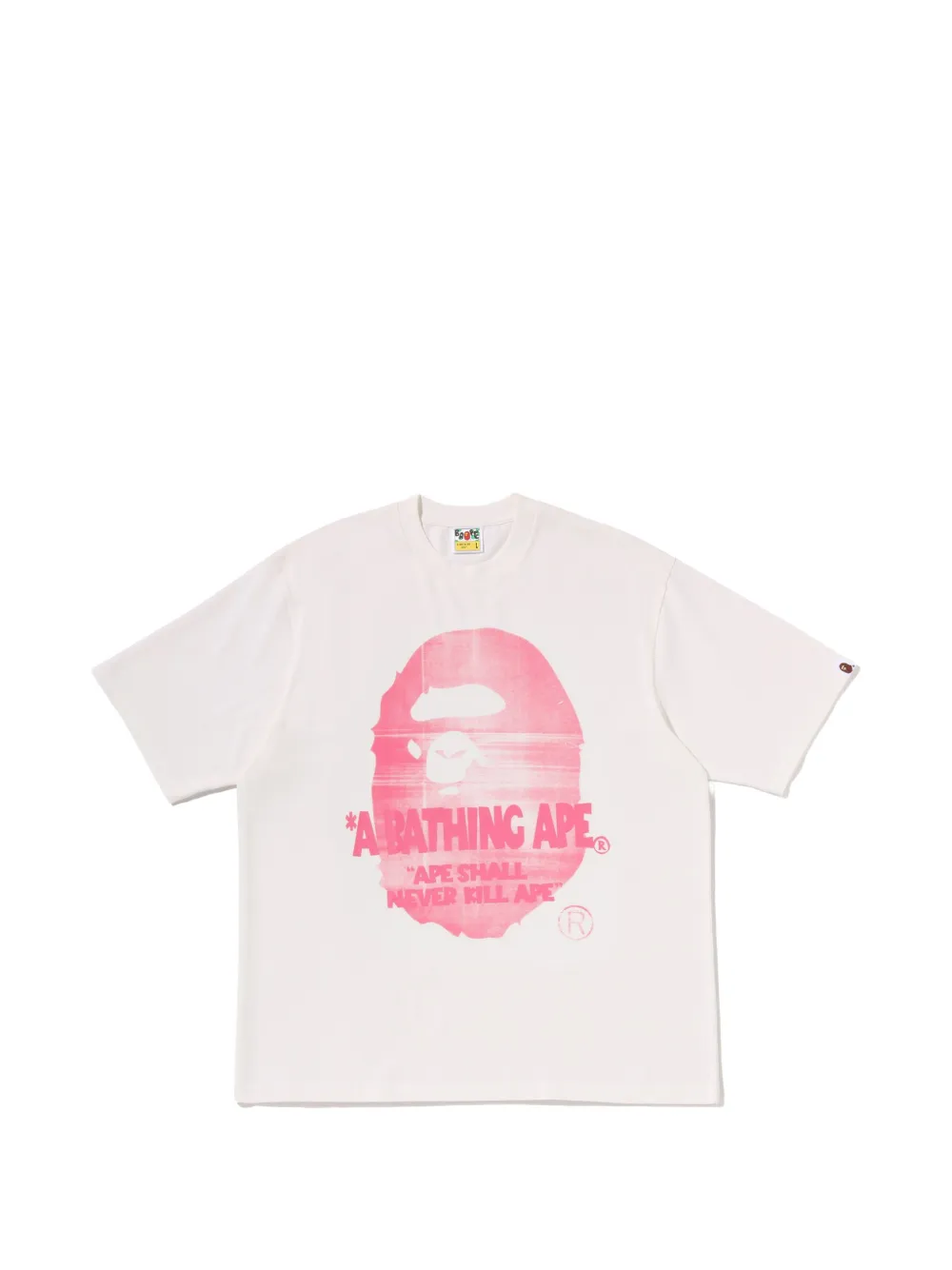 A BATHING APE® spray Ape Head relaxed-fit T-shirt - Weiß