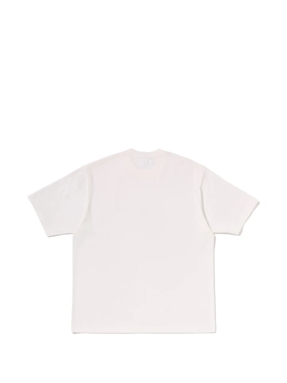 A BATHING APE Head ruimvallend T-shirt met spray-print Wit