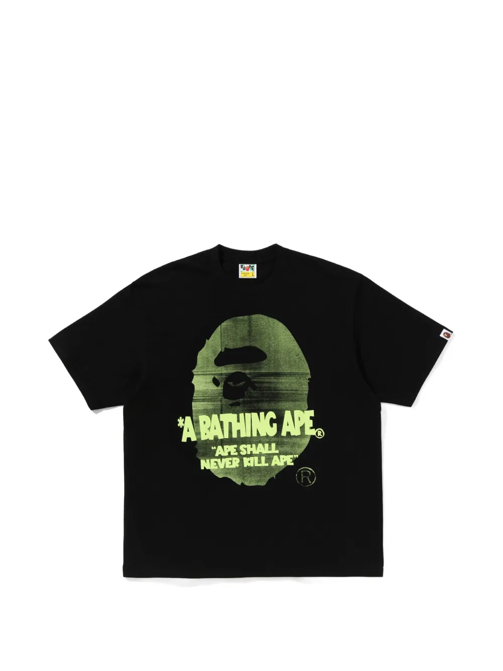 A BATHING APE® spray Ape Head relaxed-fit T-shirt - Nero
