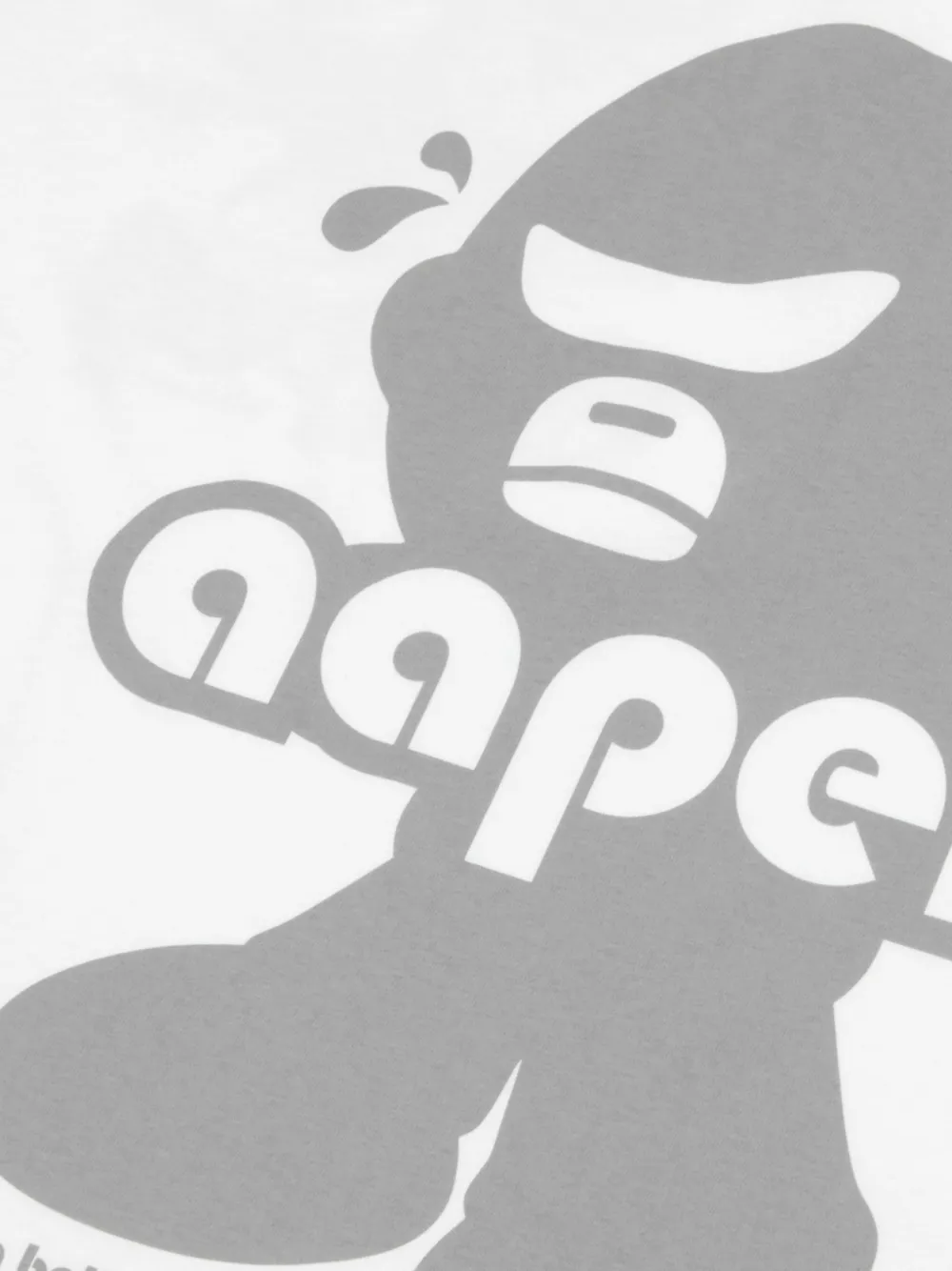 AAPE BY *A BATHING APE Moonface T-shirt met grafische print Wit
